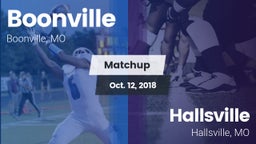 Matchup: Boonville High vs. Hallsville  2018