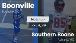 Matchup: Boonville High vs. Southern Boone  2018