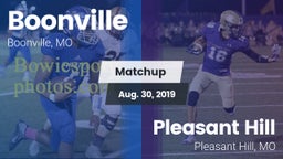 Matchup: Boonville High vs. Pleasant Hill  2019