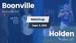 Matchup: Boonville High vs. Holden  2019