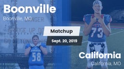 Matchup: Boonville High vs. California  2019