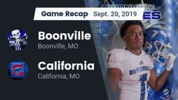 Recap: Boonville  vs. California  2019