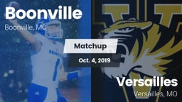 Matchup: Boonville High vs. Versailles  2019