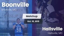 Matchup: Boonville High vs. Hallsville  2019