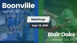 Matchup: Boonville High vs. Blair Oaks  2020