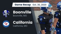 Recap: Boonville  vs. California  2020