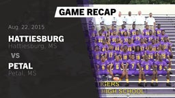 Recap: Hattiesburg  vs. Petal  2015