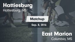 Matchup: Hattiesburg High vs. East Marion  2016
