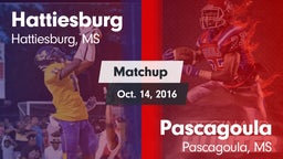 Matchup: Hattiesburg High vs. Pascagoula  2016