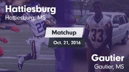 Matchup: Hattiesburg High vs. Gautier  2016