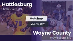 Matchup: Hattiesburg High vs. Wayne County  2017