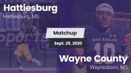Matchup: Hattiesburg High vs. Wayne County  2020