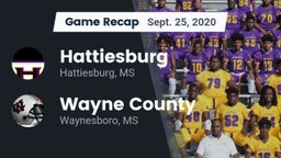 Recap: Hattiesburg  vs. Wayne County  2020