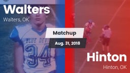 Matchup: Walters  vs. Hinton  2018