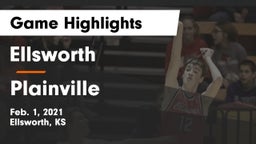 Ellsworth  vs Plainville  Game Highlights - Feb. 1, 2021