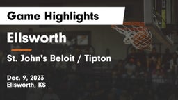Ellsworth  vs St. John's Beloit / Tipton Game Highlights - Dec. 9, 2023