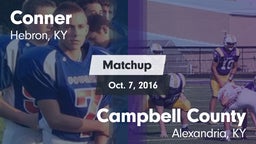 Matchup: Conner  vs. Campbell County  2016