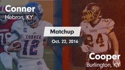 Matchup: Conner  vs. Cooper  2016