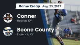 Recap: Conner  vs. Boone County  2017