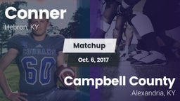 Matchup: Conner  vs. Campbell County  2017