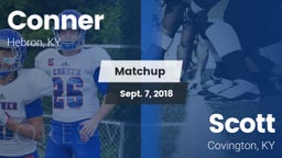 Matchup: Conner  vs. Scott  2018