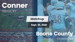 Matchup: Conner  vs. Boone County  2020