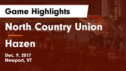North Country Union  vs Hazen Game Highlights - Dec. 9, 2017