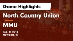 North Country Union  vs MMU Game Highlights - Feb. 8, 2018