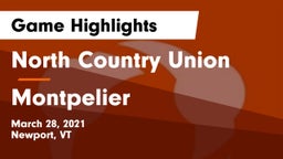 North Country Union  vs Montpelier  Game Highlights - March 28, 2021