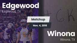 Matchup: Edgewood  vs. Winona  2016