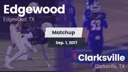 Matchup: Edgewood  vs. Clarksville  2017