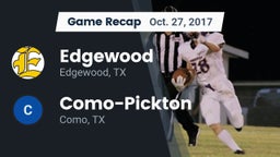 Recap: Edgewood  vs. Como-Pickton  2017