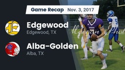 Recap: Edgewood  vs. Alba-Golden  2017