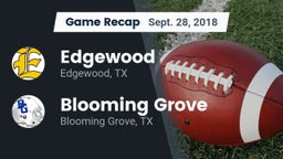 Recap: Edgewood  vs. Blooming Grove  2018