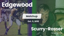 Matchup: Edgewood  vs. Scurry-Rosser  2018