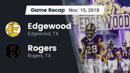 Recap: Edgewood  vs. Rogers  2018