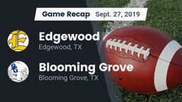 Recap: Edgewood  vs. Blooming Grove  2019