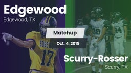 Matchup: Edgewood  vs. Scurry-Rosser  2019