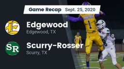 Recap: Edgewood  vs. Scurry-Rosser  2020