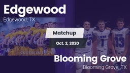 Matchup: Edgewood  vs. Blooming Grove  2020