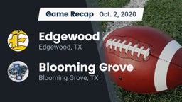 Recap: Edgewood  vs. Blooming Grove  2020