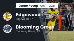 Recap: Edgewood  vs. Blooming Grove  2021