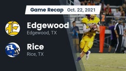 Recap: Edgewood  vs. Rice  2021