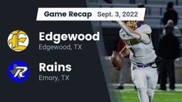 Recap: Edgewood  vs. Rains  2022