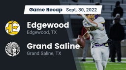 Recap: Edgewood  vs. Grand Saline  2022
