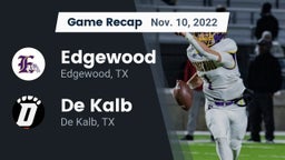Recap: Edgewood  vs. De Kalb  2022