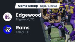 Recap: Edgewood  vs. Rains  2023