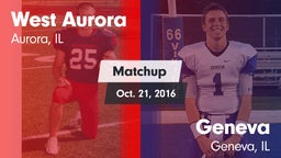 Matchup: West Aurora High vs. Geneva  2016