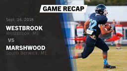 Recap: Westbrook  vs. Marshwood  2016