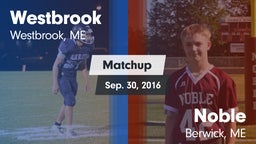 Matchup: Westbrook High vs. Noble  2016